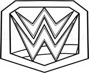 Printable wwe championship belt official coloring pages